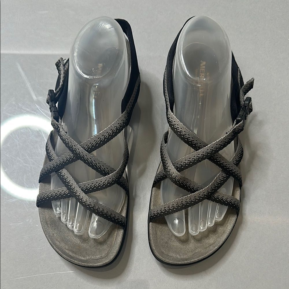 Merrell Women’s Strappy Comfort Sandals – Black/Charcoal
| size 9 | A-1642 - Picture 9 of 15